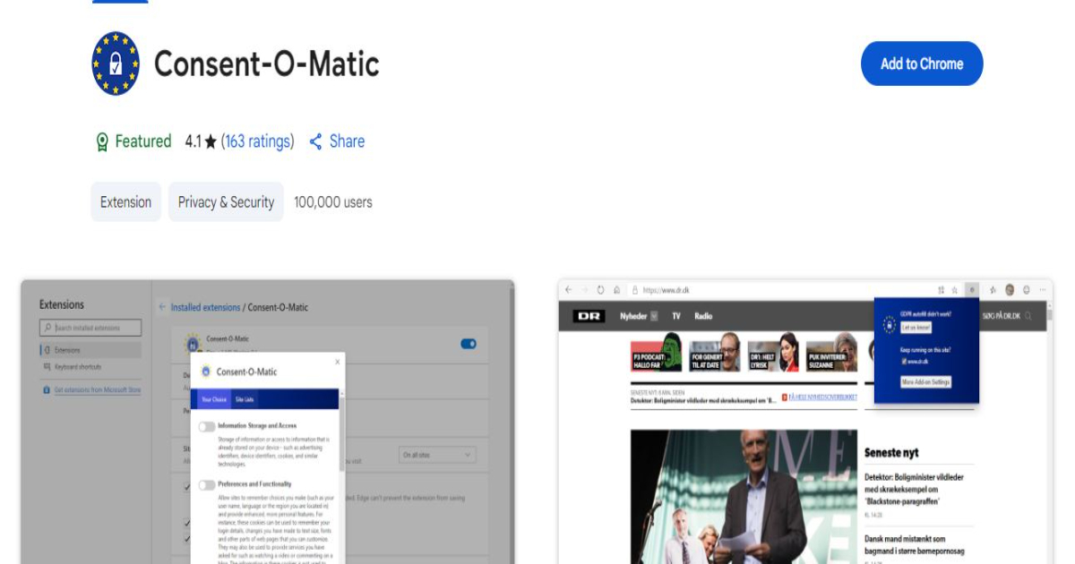 Consent Chrome Extension
